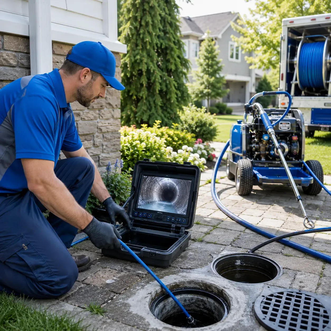 Outdoor drain cleaning professionals serving Rockford, IA